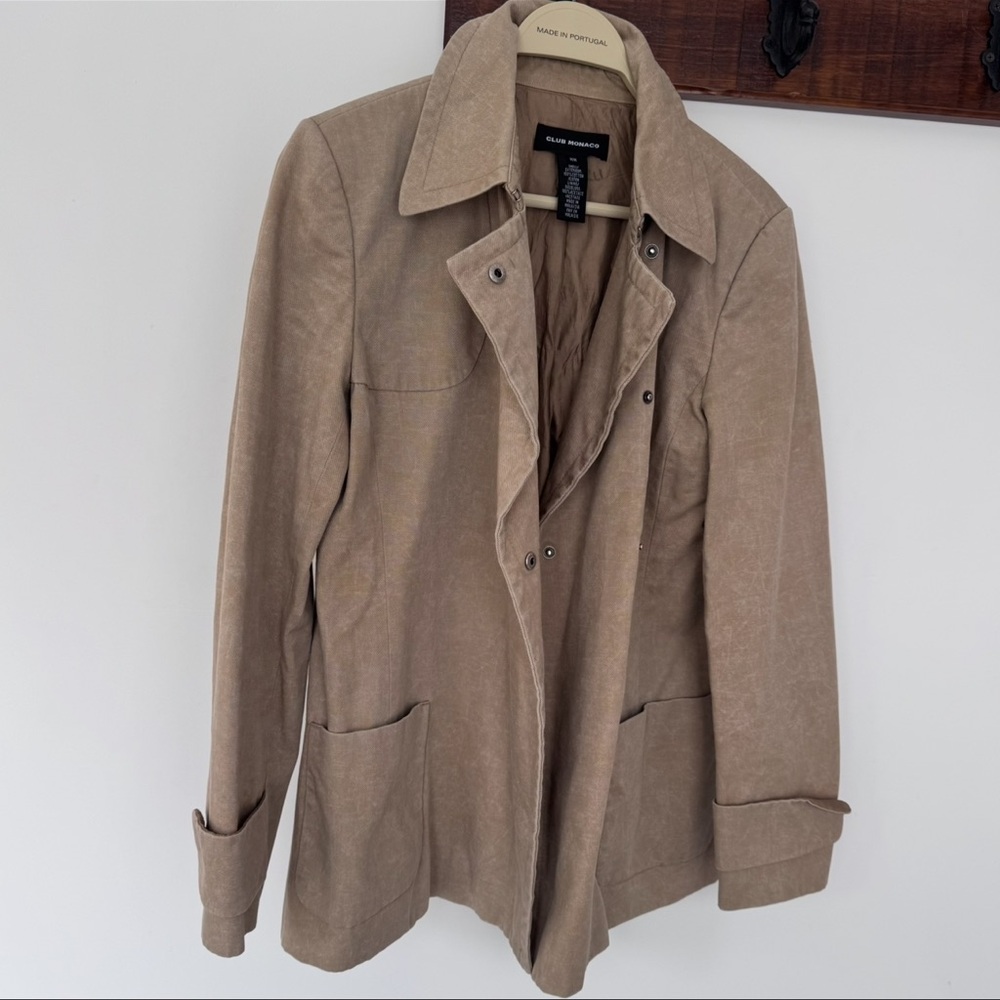 Club Monaco Waxed Cotton Canvas Barn Coat Jacket (Awsome Jacket)